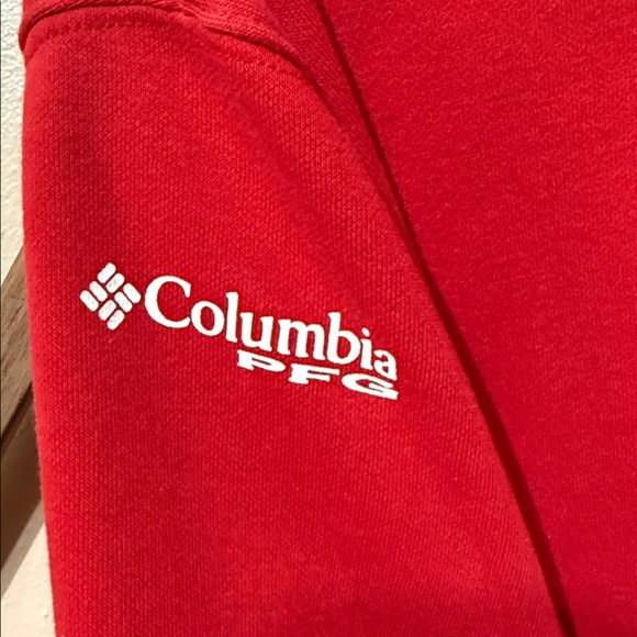Columbia Vibrant Red Hoodie with Christmas Lights - Picture 8 of 8